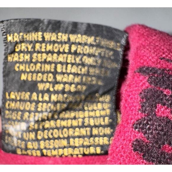 Vtg Eddie Bauer 90s Mens XL Burgundy Bird Cabincore Button Down Outdoor Heritage - Picture 7 of 8